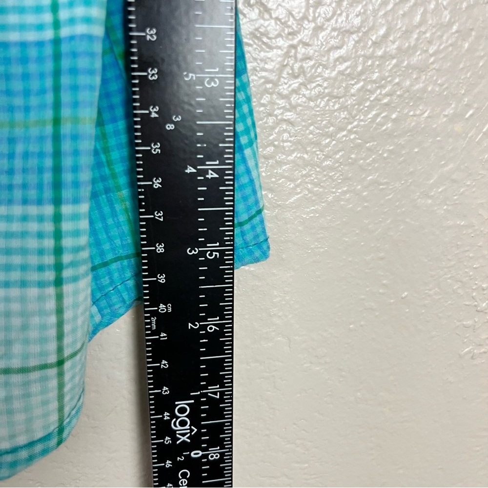 Christopher & Banks Shirt Top Women's XXL Blue Green Plaid 3/4 Sleeves 5 for $30 - Picture 10 of 15